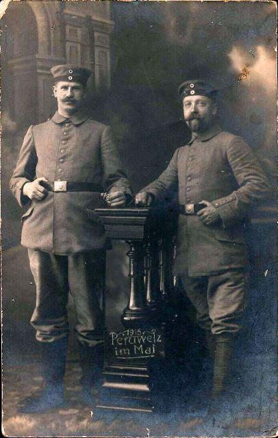 Foto ak soldaten in peruwelz belgien